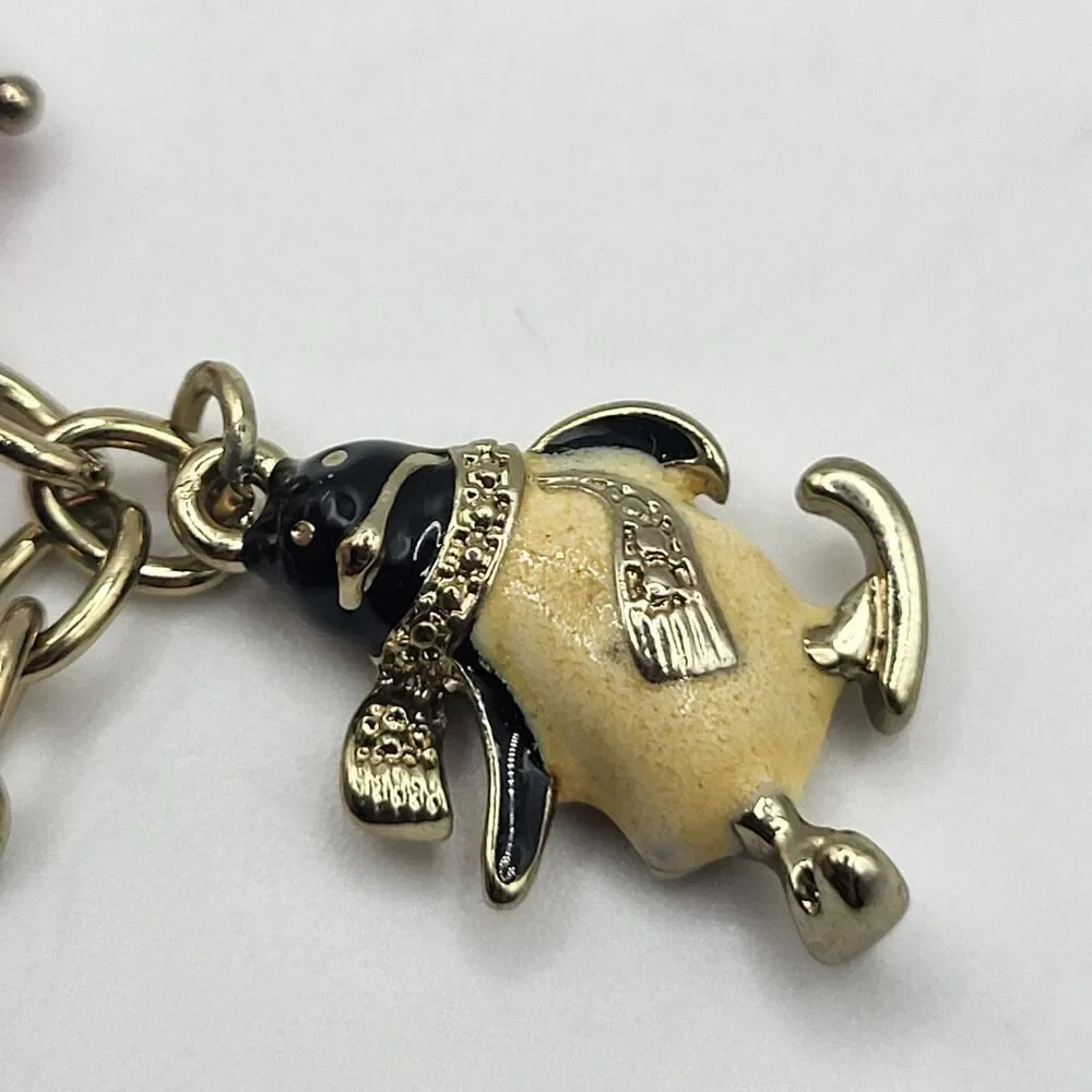 Napier Christmas Charm Bracelet 7.5in